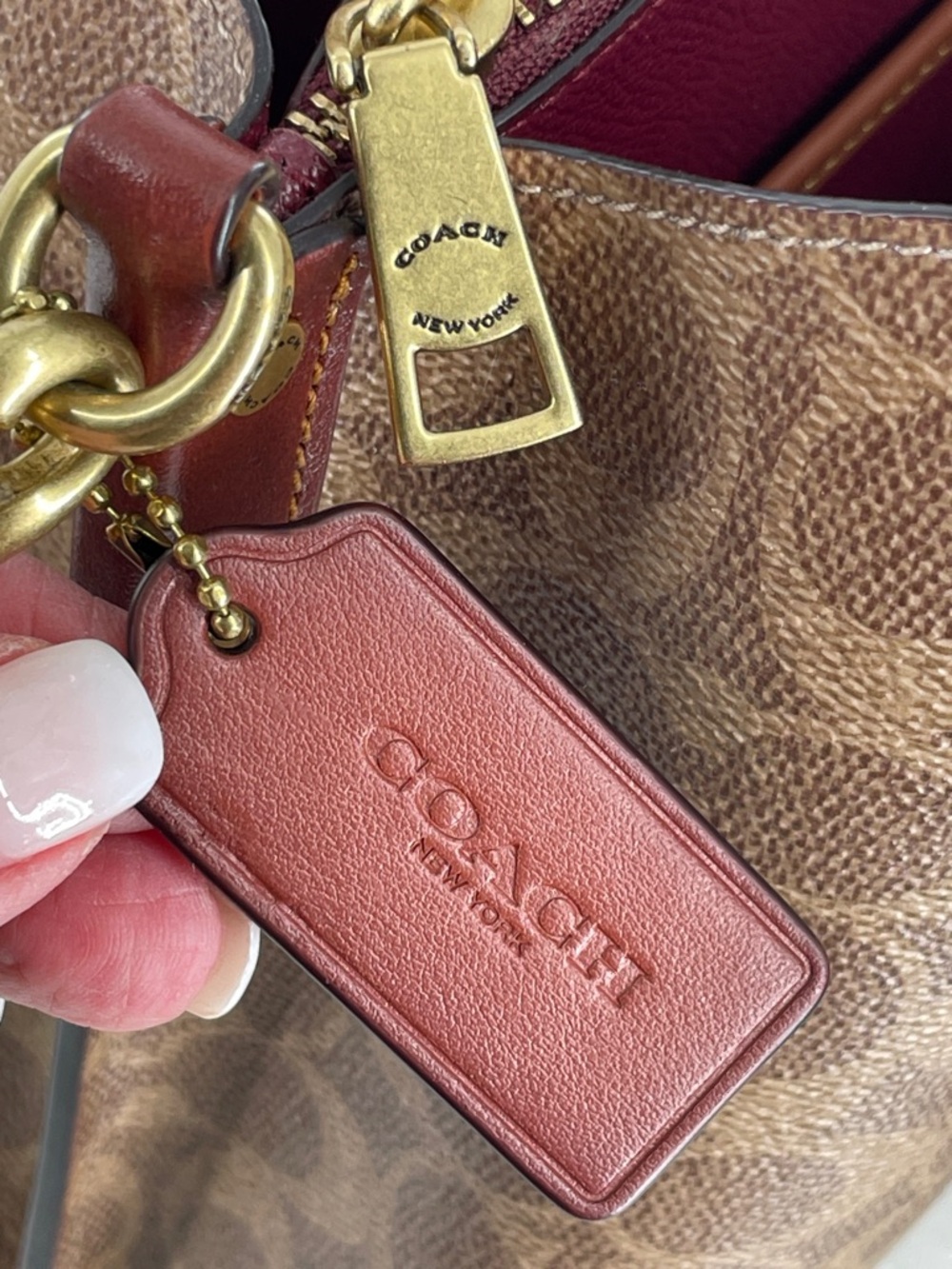 Coach Signature Leather Willow Small C3890 Bucket Bag - Picture 11 of 14